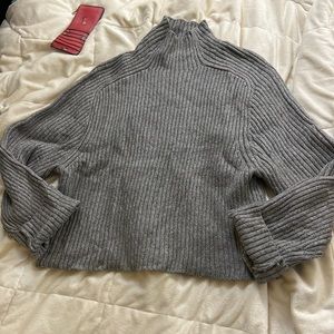 **Moving! EVERYTHING OBO** Grey Cable Knit Sweater